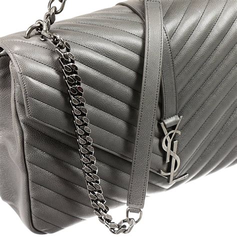 ysl handbags gray|white ysl clutch sale.